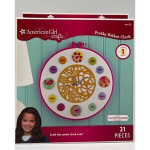 American Girl Crafts Pretty Button Clock Creative Kit